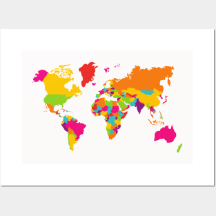 Map of the world Posters and Art